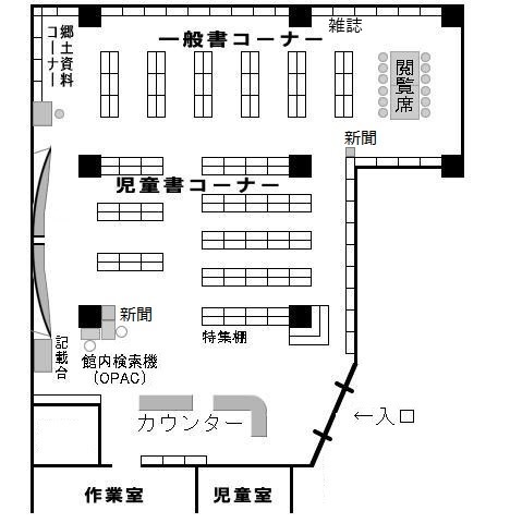 日吉分館館内図